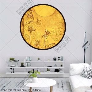 tranh truc chi tron hoa sen 19 tranh truc chi tron hoa sen 19