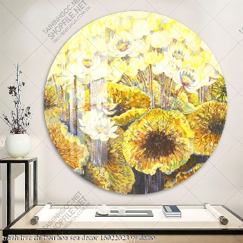 tranh truc chi tron hoa sen decor 16022023 vy tranh truc chi tron hoa sen decor 16022023 vy