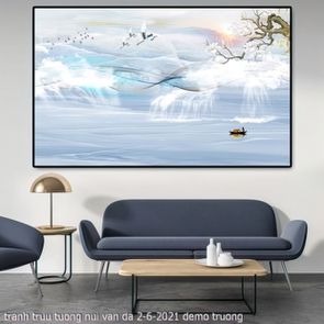 tranh truu tuong nui van da 2 6 2021 truong