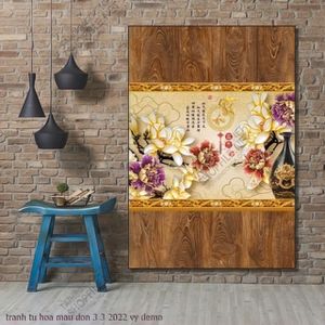 tranh tu hoa mau don 3 3 2022 vy