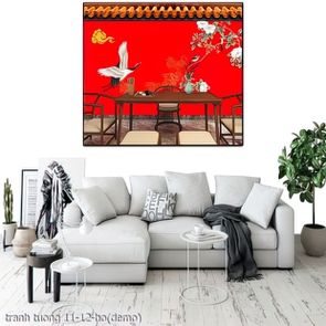 tranh hoa mau don tường 11 12 ho