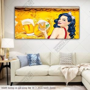 tranh nha hang tuong co gai uong bia 16 3 2022 hanh tranh nha hang tuong co gai uong bia 16 3 2022 hanh