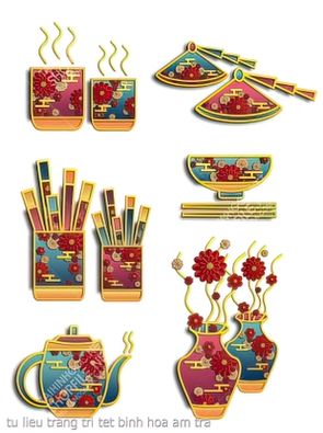tu lieu trang tri tet binh hoa am tra