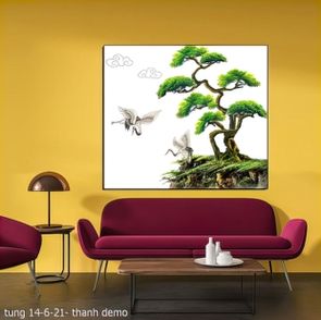 tranh chim cong tung 14 6 21  thanh 