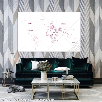 vector cnc ban do the gioi phan mang