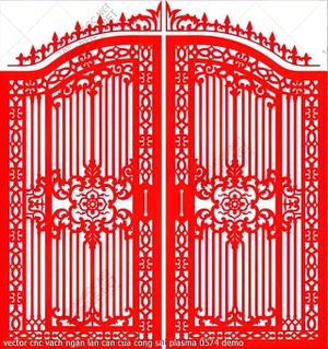 vector cnc vach ngan lan can cua cong sat plasma 0574