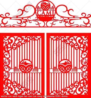 vector cnc vach ngan lan can cua cong sat plasma 0591